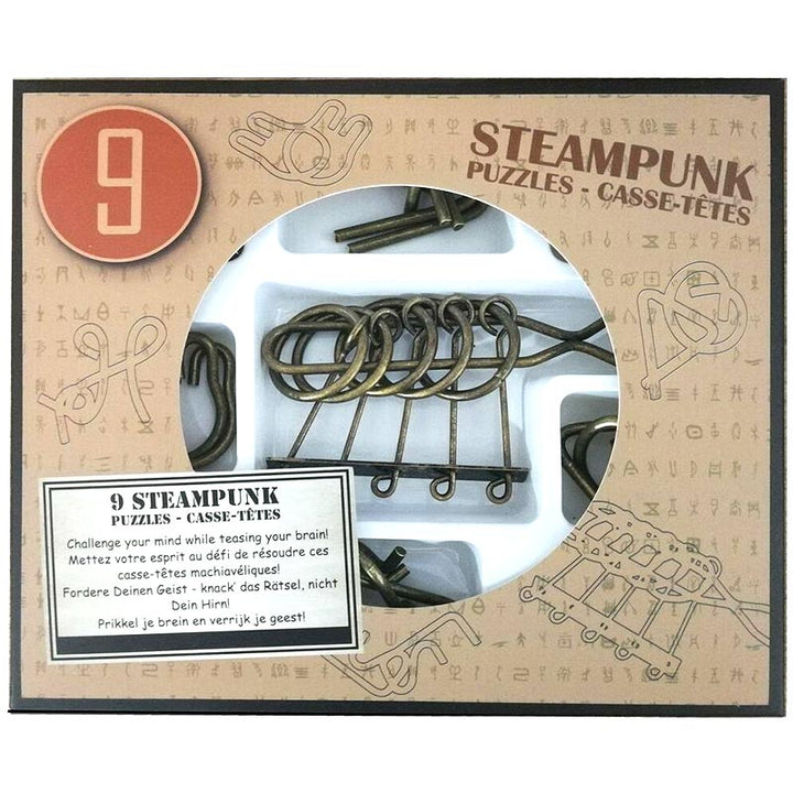 Coffret bronze 9 puzzles steampunk