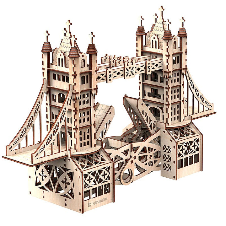 Maquette 3D mobile en bois du Tower Bridge XL par 